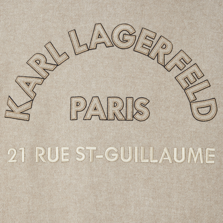 Karl Lagerfeld  Loose-Fit Colorblock Logo Button Jacket Light Khaki. 1K1D70101851 圖 4