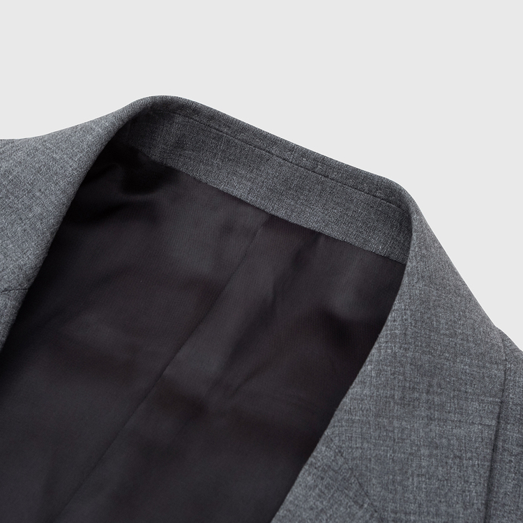 Shop KARL LAGERFELD 灰色單排扣休閒西裝外套夾克 1K1C10305166