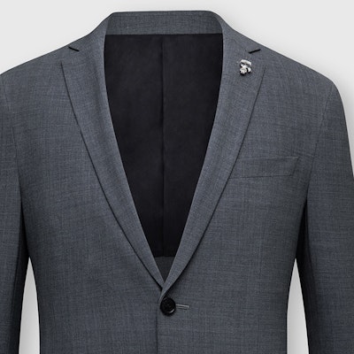 KARL LAGERFELD 灰色單排扣休閒西裝外套夾克 1K1C10305166 Purchase KARL LAGERFELD 灰色單排扣休閒西裝外套夾克 1K1C10305166