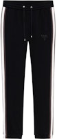 KARL LAGERFELD Striped Mid-Rise Straight-Leg Casual Pants Navy 236M1027 KARL LAGERFELD Striped Mid-Rise Straight-Leg Casual Pants Navy 236M1027