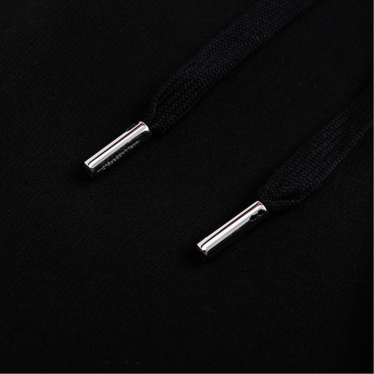 Shop KARL LAGERFELD  Striped Mid-Rise Straight-Leg Casual Pants Navy 236M1027