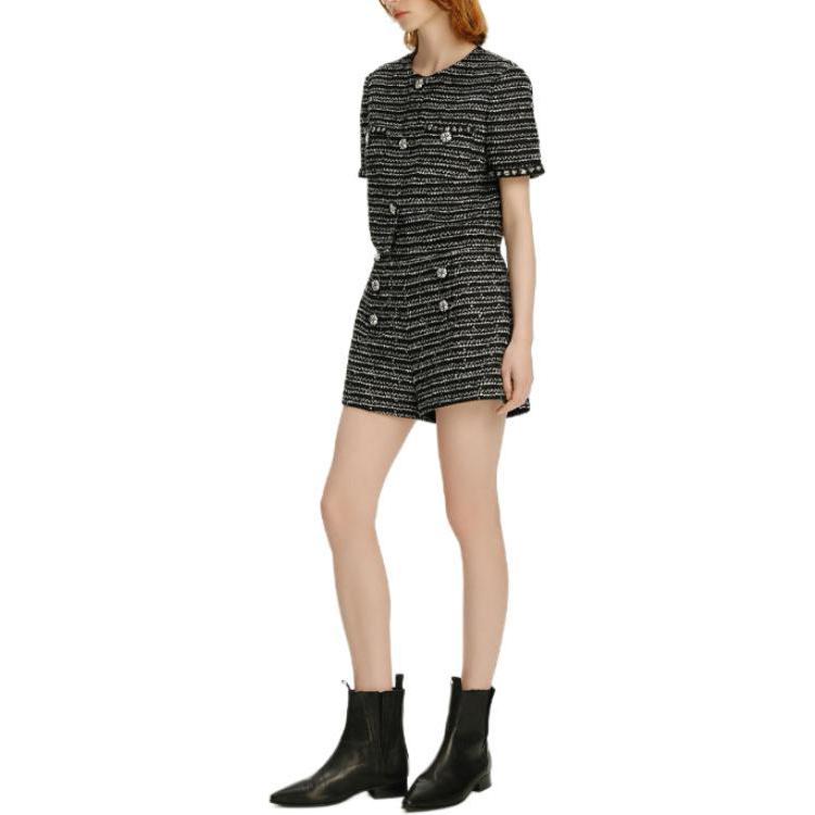 Purchase カール ラガーフェルド アーバンツイード ショートスリーブジャケット - グレー 241L1423