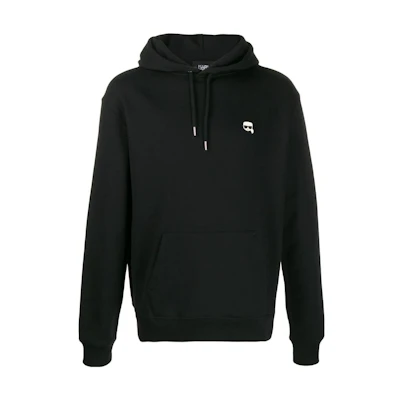 Karl Lagerfeld Anime Character Patch Hoodie Black () 201M1804999