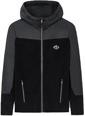 卡尔·拉格斐徽章贴布修身款拉链卫衣男款黑色 1K1B51003239 Order 卡尔·拉格斐徽章贴布修身款拉链卫衣男款黑色 1K1B51003239