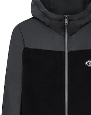 卡尔·拉格斐徽章贴布修身款拉链卫衣男款黑色 1K1B51003239 Sizing 卡尔·拉格斐徽章贴布修身款拉链卫衣男款黑色 1K1B51003239