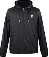 Karl Lagerfeld Black Hoodie Jacket with Cartoon Motif for Outdoor Trips E33M1402 Karl Lagerfeld Black Hoodie Jacket with Cartoon Motif for Outdoor Trips E33M1402