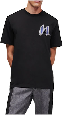 KARL LAGERFELD Black Letter Print Crewneck Loose Fit Casual T-Shirt 230M1711999 Buy KARL LAGERFELD Black Letter Print Crewneck Loose Fit Casual T-Shirt 230M1711999