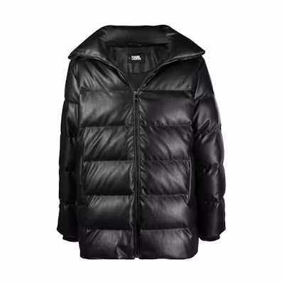 Karl Lagerfeld Black Logo Embroidered Casual Commuter Jacket Unisex 216M1582999999