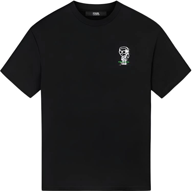 karl-lagerfeld-black-logo-print-crewneck-casual-t-shirt-241-n1736-black
