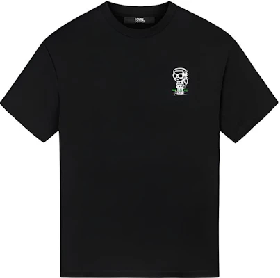 KARL LAGERFELD Black Logo Print Crewneck Casual T-Shirt 241N1736-BLACK Buy KARL LAGERFELD Black Logo Print Crewneck Casual T-Shirt 241N1736-BLACK