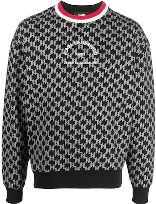 卡尔拉格斐黑色长袖Logo印花卫衣 225M1889996 Buy 卡尔拉格斐黑色长袖Logo印花卫衣 225M1889996