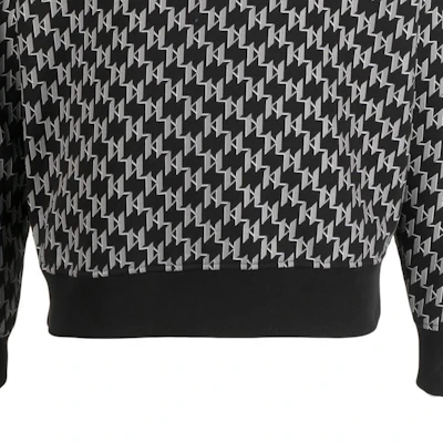 卡尔拉格斐黑色长袖Logo印花卫衣 225M1889996 Purchase 卡尔拉格斐黑色长袖Logo印花卫衣 225M1889996