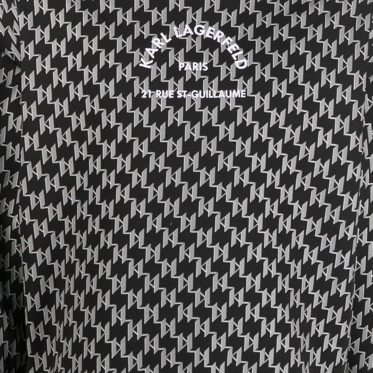 Details for 卡尔拉格斐黑色长袖Logo印花卫衣 225M1889996