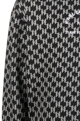 卡尔拉格斐黑色长袖Logo印花卫衣 225M1889996 Sizing 卡尔拉格斐黑色长袖Logo印花卫衣 225M1889996