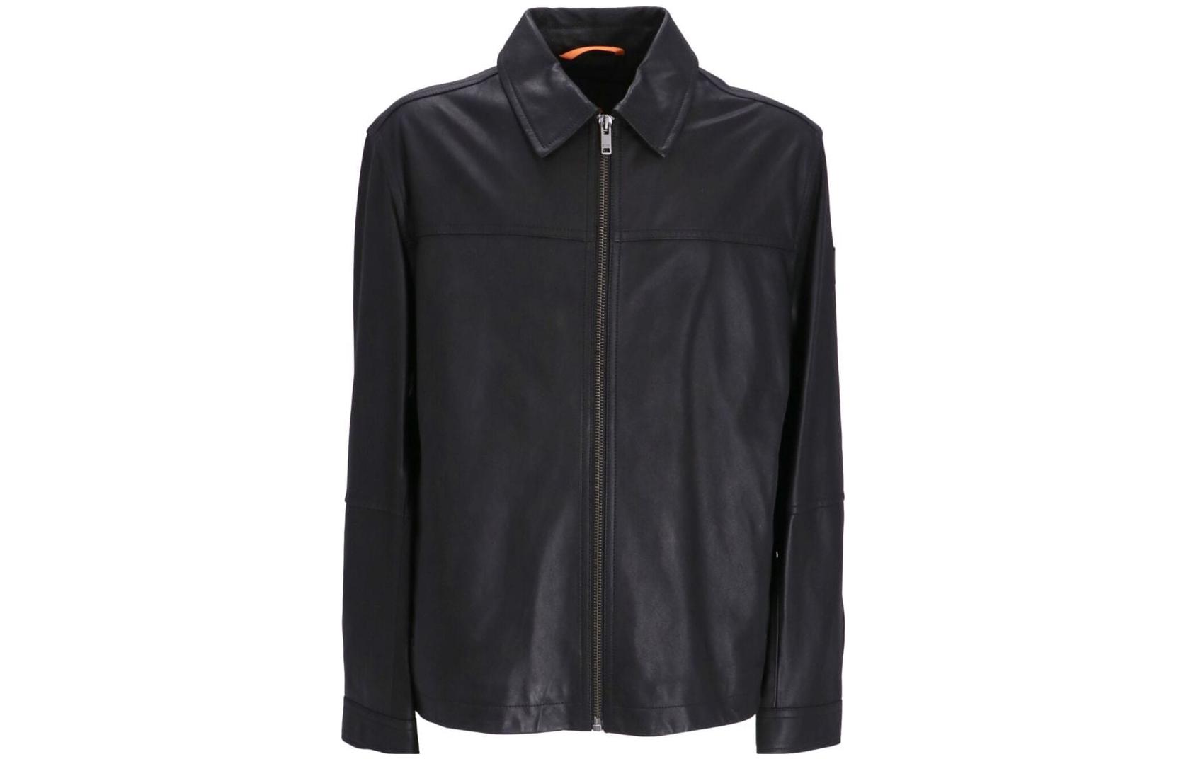 Karl Lagerfeld Black Minimalist Zip-Up Jacket Long Sleeve Casual Wear 505401533591