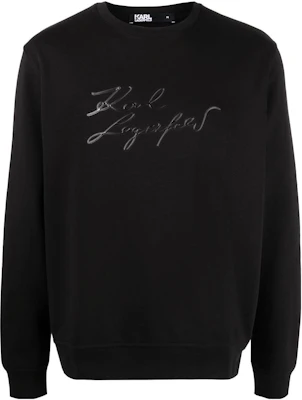 Karl Lagerfeld 黑色印花標誌長袖圓領衛衣 705403521900 Buy Karl Lagerfeld 黑色印花標誌長袖圓領衛衣 705403521900