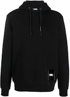 Karl Lagerfeld Black Solid Logo Hoodie KL210202990 Karl Lagerfeld Black Solid Logo Hoodie KL210202990