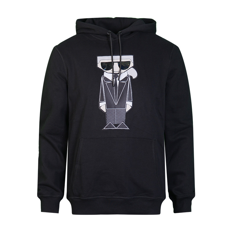 Karl Lagerfeld Cartoon Print Hoodie Pullover Long Sleeve Sweatshirt LM1K3970