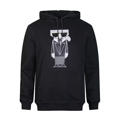 Karl Lagerfeld Cartoon Print Hoodie Pullover Long Sleeve Sweatshirt LM1K3970