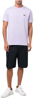 KARL LAGERFELD Casual Purple Relaxed Fit Crewneck Short-Sleeve T-Shirt 230M1702066 Buy KARL LAGERFELD Casual Purple Relaxed Fit Crewneck Short-Sleeve T-Shirt 230M1702066