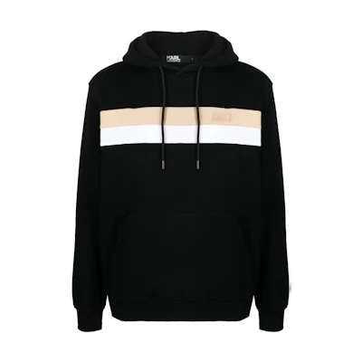 Karl Lagerfeld Colorblock Logo Hoodie Black 705413533910