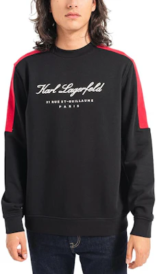 Karl Lagerfeld Logo Cetak Baju Sejuk Leher Bulat Hitam 705429534910-990 Buy Karl Lagerfeld Logo Cetak Baju Sejuk Leher Bulat Hitam 705429534910-990