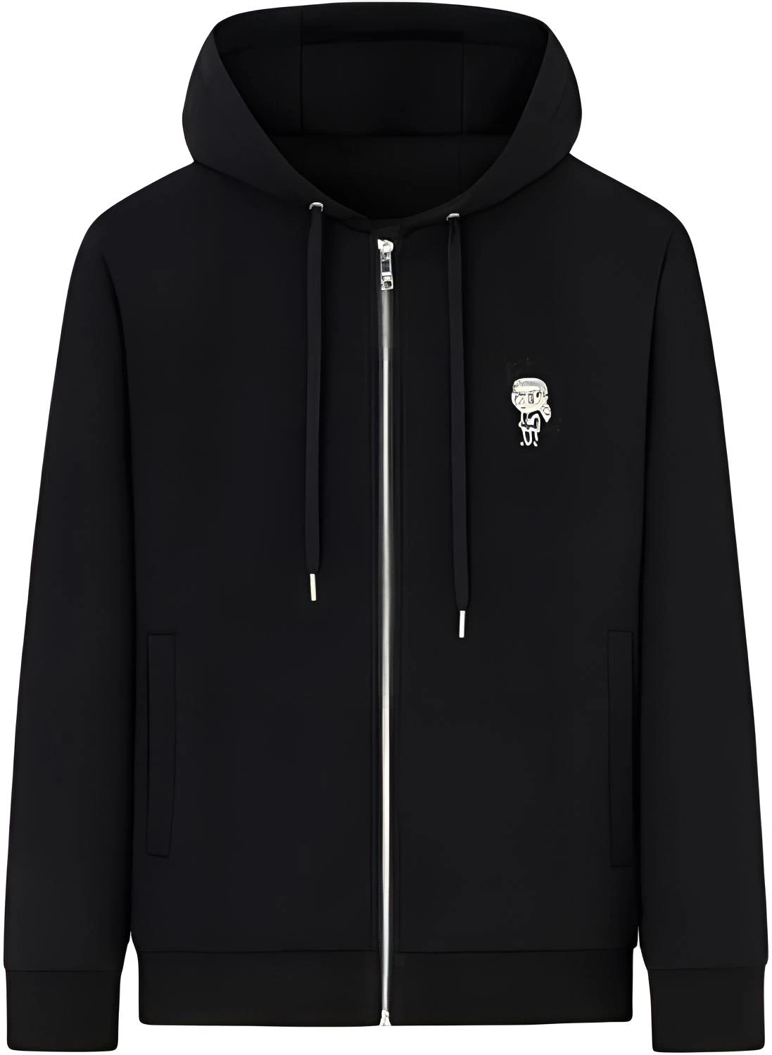 karl-lagerfeld-crystal-logo-drawstring-hoodie-black-long-sleeve-pullover-237-m1812