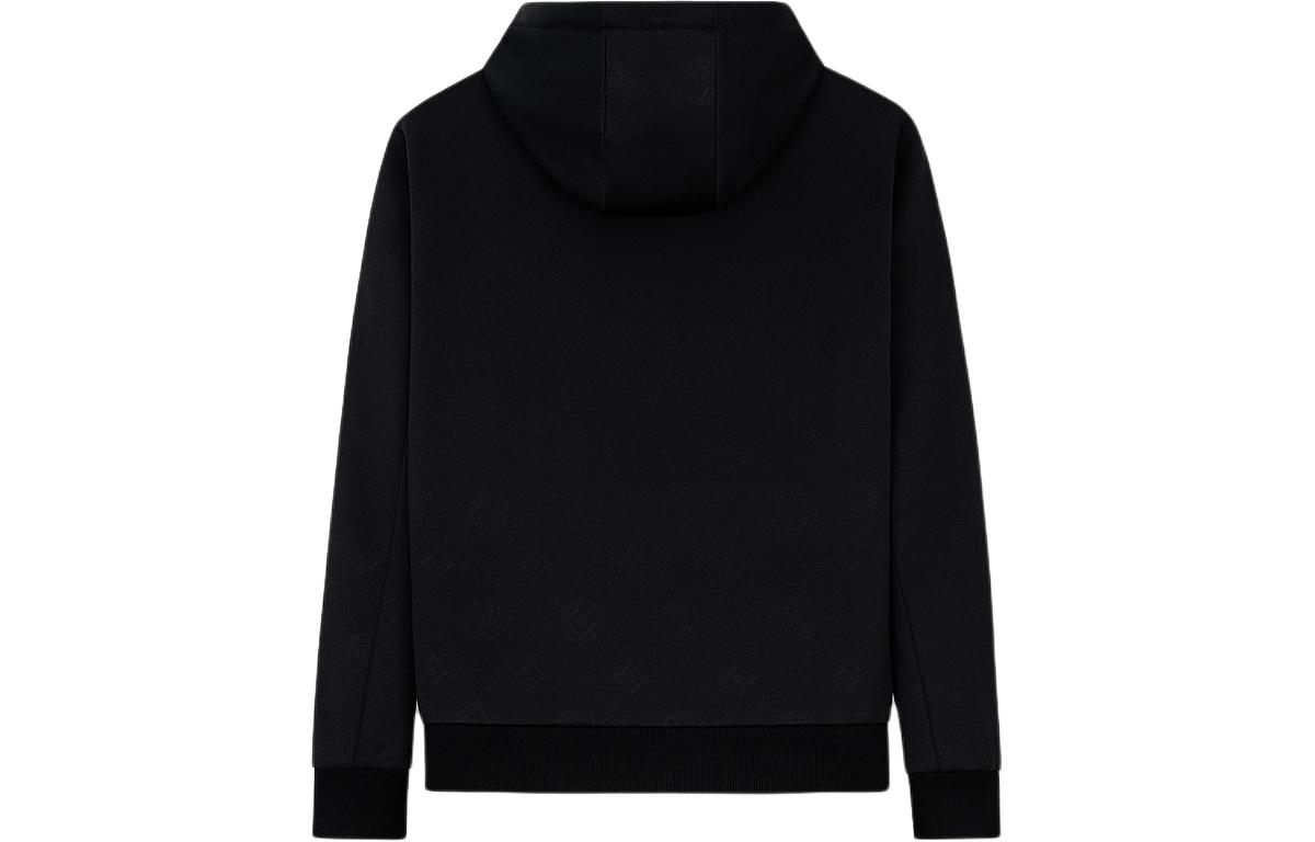 Lookbook KARL LAGERFELD FW23 黑色圖案拉鍊連帽外套 1K1B50101538