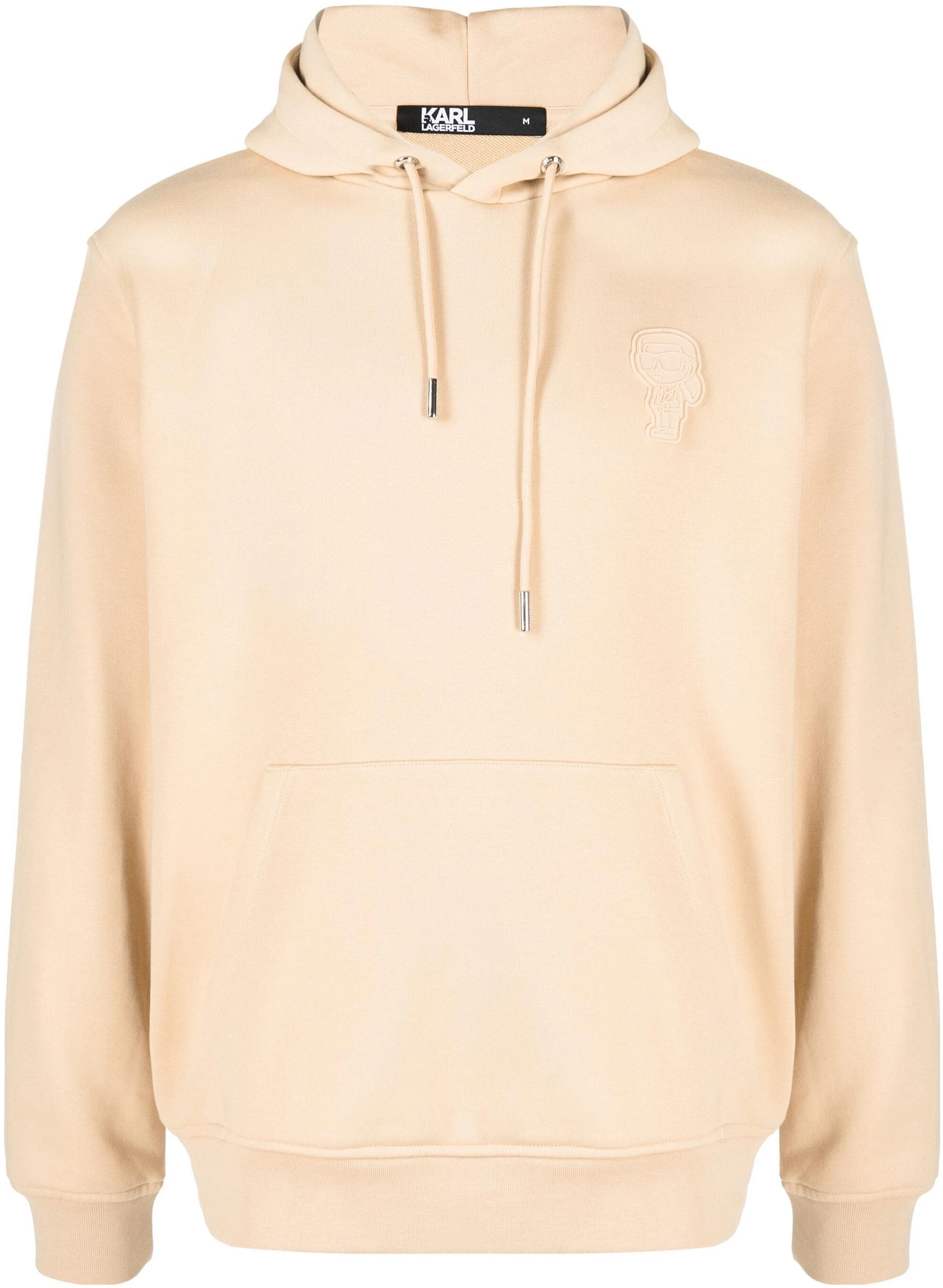 karl-lagerfeld-fw-23-beige-solid-logo-embroidered-hoodie-casual-style-705402533910