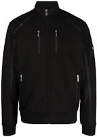 Karl Lagerfeld FW23 Colorblock Bomber Jacket in Dark Black 705013534902-990 Karl Lagerfeld FW23 Colorblock Bomber Jacket in Dark Black 705013534902-990