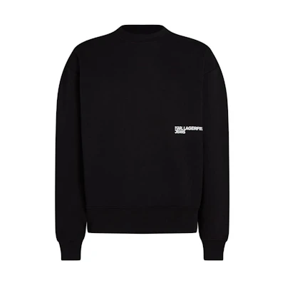 Karl Lagerfeld FW23 Logo Print Crewneck Sweatshirt Black 236D1850101