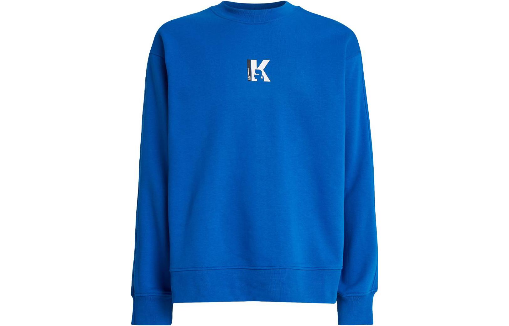 Karl Lagerfeld FW23 Logo Printed Crewneck Long Sleeve Sweatshirt Men 235D1802105