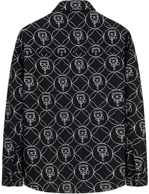 卡尔拉格斐印花休闲黑色长袖外套男款 1K1B70706460 Lookbook 卡尔拉格斐印花休闲黑色长袖外套男款 1K1B70706460