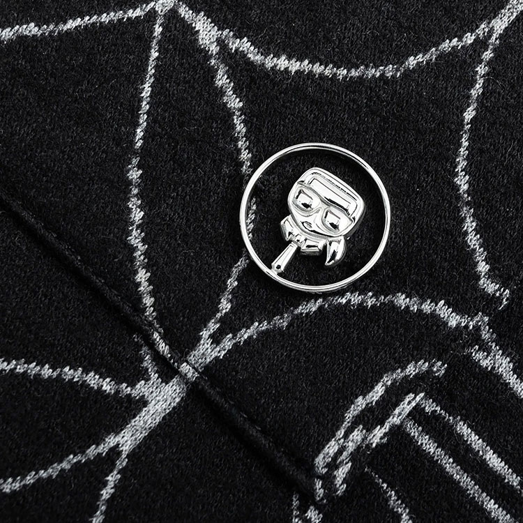 Shop 卡尔拉格斐印花休闲黑色长袖外套男款 1K1B70706460