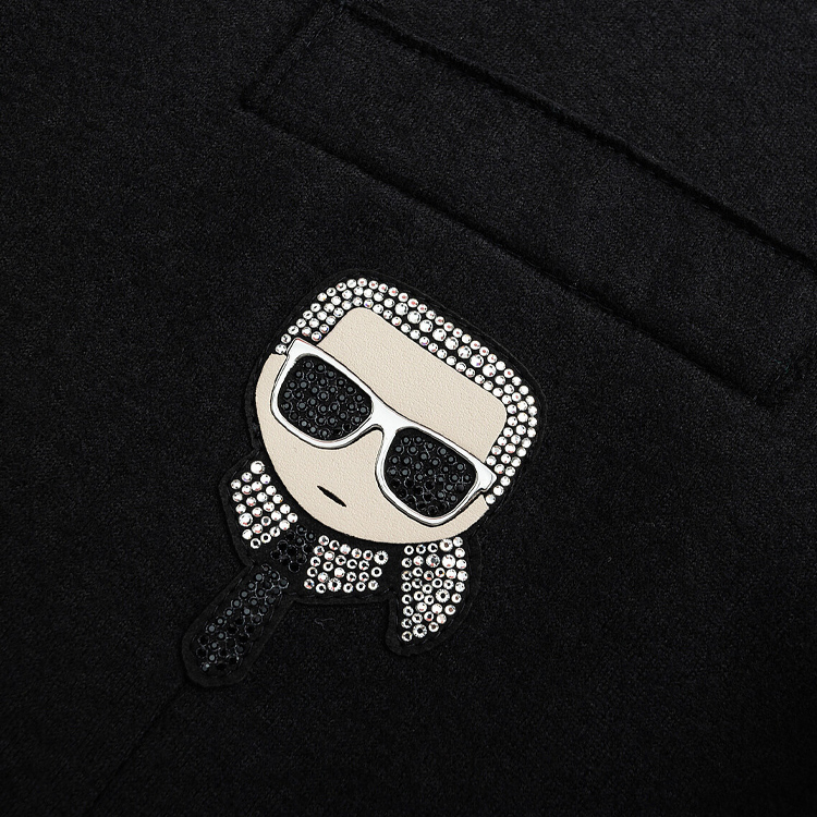 KARL LAGERFELD Graphic Single-Breasted Casual Blazer Jacket Men Black 1K1B70706465 圖 4