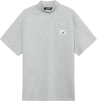 KARL LAGERFELD Grey Logo Patch Crewneck T-Shirt 1K3D10602830-015 KARL LAGERFELD Grey Logo Patch Crewneck T-Shirt 1K3D10602830-015
