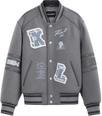 Karl Lagerfeld Letter Print Single-Breasted Casual Jacket Men’s Blue Gray 1K1D70101921 Buy Karl Lagerfeld Letter Print Single-Breasted Casual Jacket Men’s Blue Gray 1K1D70101921