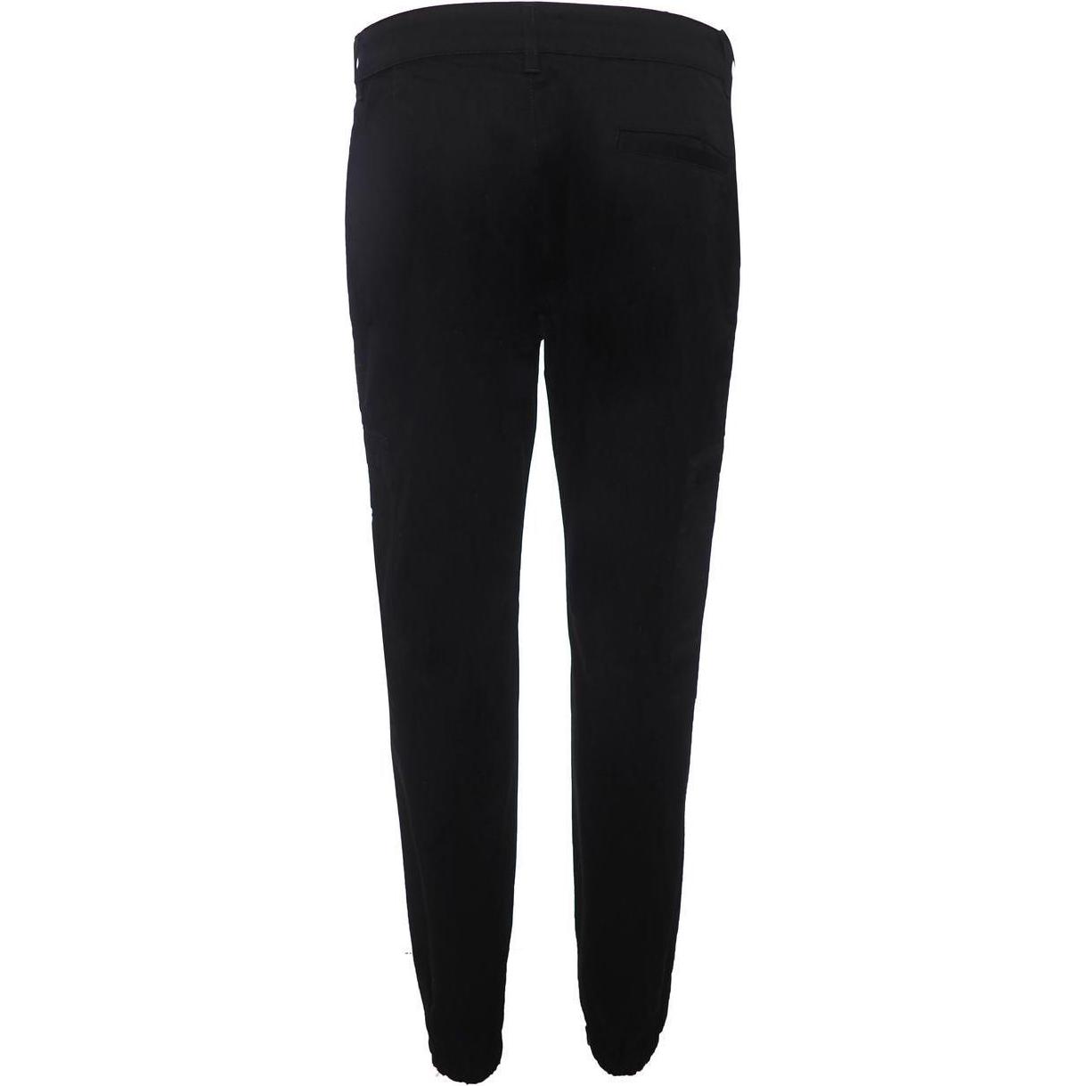 Order Karl Lagerfeld Letter Print Zip Pocket Tapered Cargo Pants Black Men 255824-990