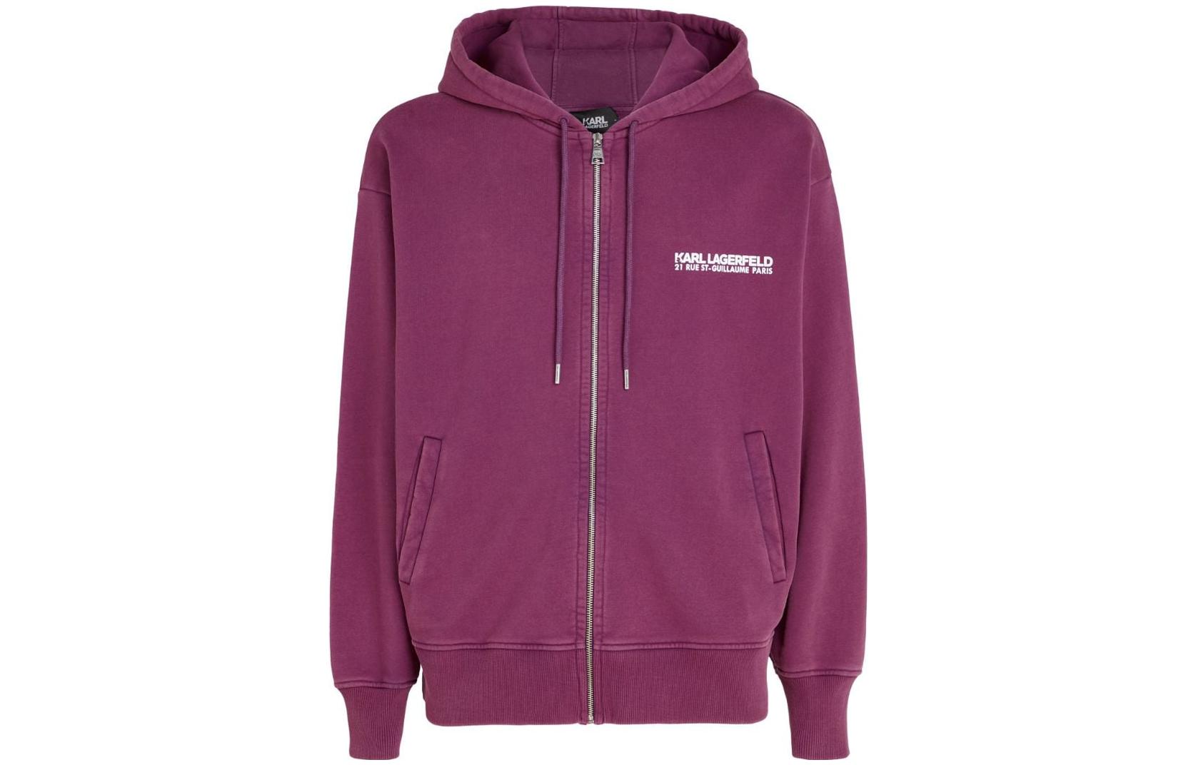 Karl Lagerfeld Logo Print Casual Hoodie 235M1814470