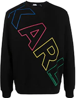 Karl Lagerfeld Logo Print Crewneck Sweatshirt Men’s Black 705401523900990 Karl Lagerfeld Logo Print Crewneck Sweatshirt Men’s Black 705401523900990