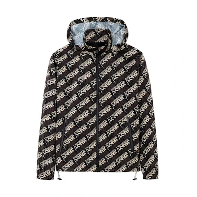 Karl Lagerfeld Logo Print Hooded Jacket for Streetwear & Travel 1K1A20101308