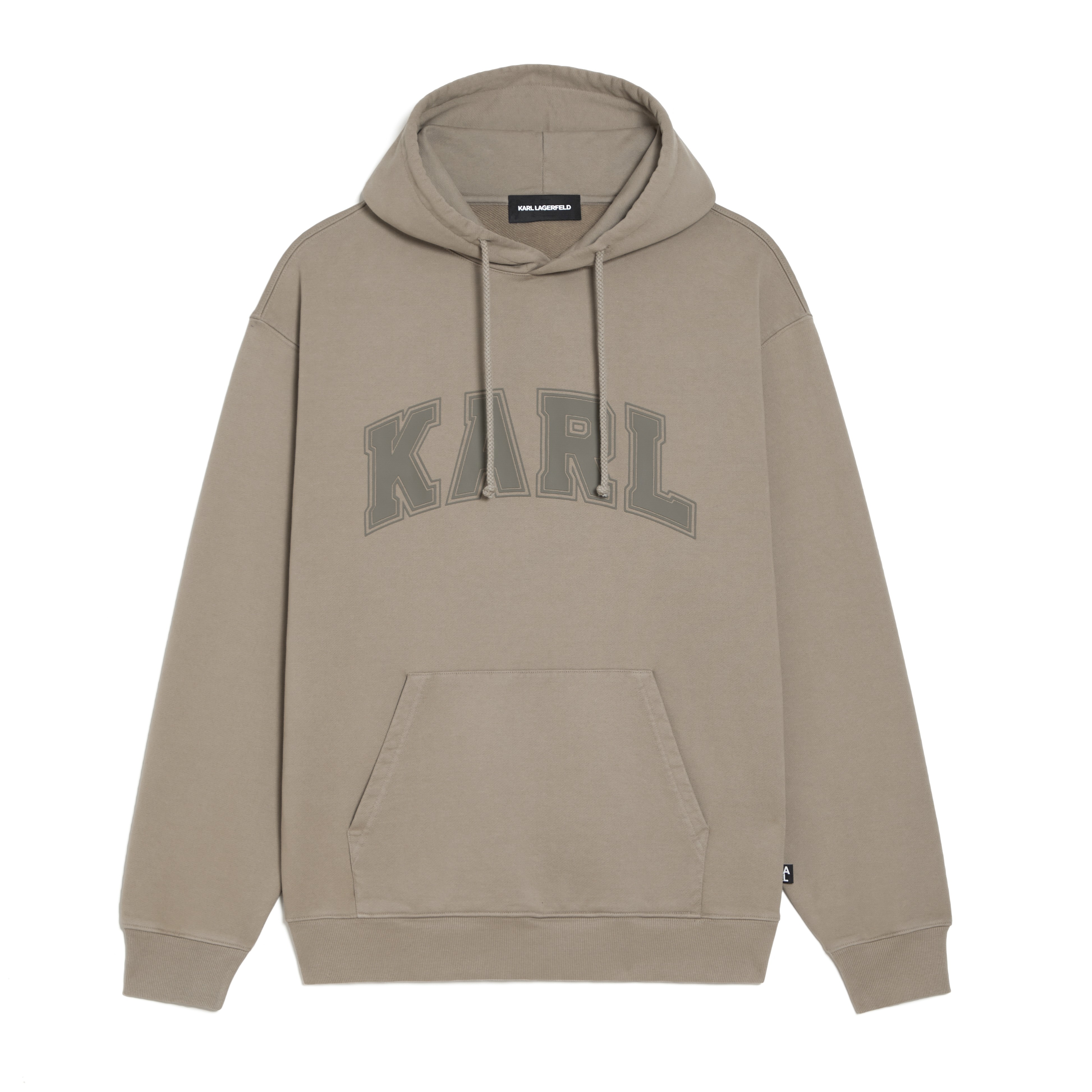 Karl Lagerfeld Logo Print Hoodie Oversized Unisex Grey 1K3C50603840