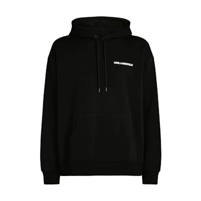 Karl Lagerfeld Logo Print Loose Fit Hoodie - 240M1801188