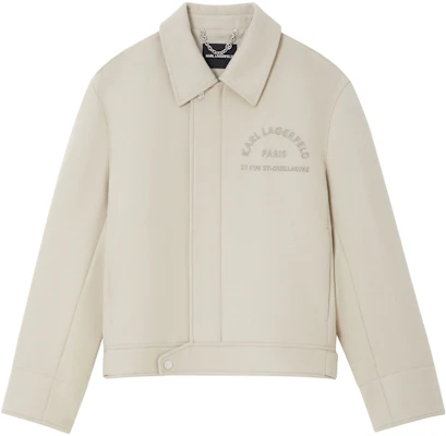 Karl Lagerfeld Logo Print Single-Breasted Blazer Jacket Men’s Light Beige 1K1D50101817 Buy Karl Lagerfeld Logo Print Single-Breasted Blazer Jacket Men’s Light Beige 1K1D50101817