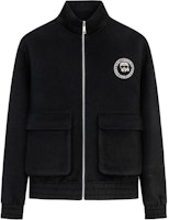 KARL LAGERFELD Logo Print Zip-Up Jacket Men’s Black Long Sleeve 1K1C70706640 KARL LAGERFELD Logo Print Zip-Up Jacket Men’s Black Long Sleeve 1K1C70706640