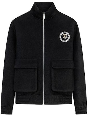 KARL LAGERFELD Logo Print Zip-Up Jacket Men’s Black Long Sleeve 1K1C70706640 Order KARL LAGERFELD Logo Print Zip-Up Jacket Men’s Black Long Sleeve 1K1C70706640