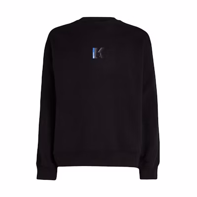 Karl Lagerfeld Logo Printed Pullover Sweatshirt Black 235D1802101