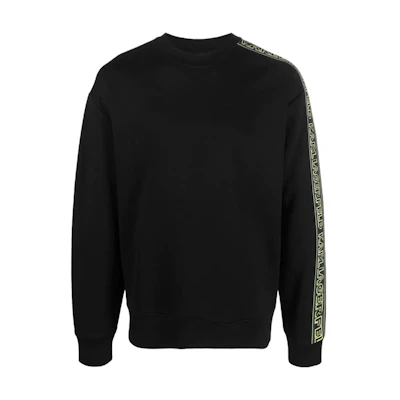 Karl Lagerfeld Logo Tape Crewneck Pullover Sweatshirt Black 230M1803999