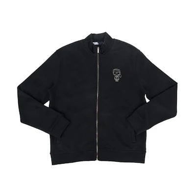 Karl Lagerfeld Outdoor Embroidered Stand Collar Long Sleeve Jacket for Men 705407521900990