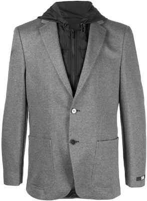 Karl Lagerfeld Outdoor Street Style Layered Button-Up Jacket - Dark Grey 15538410524035 Buy Karl Lagerfeld Outdoor Street Style Layered Button-Up Jacket - Dark Grey 15538410524035